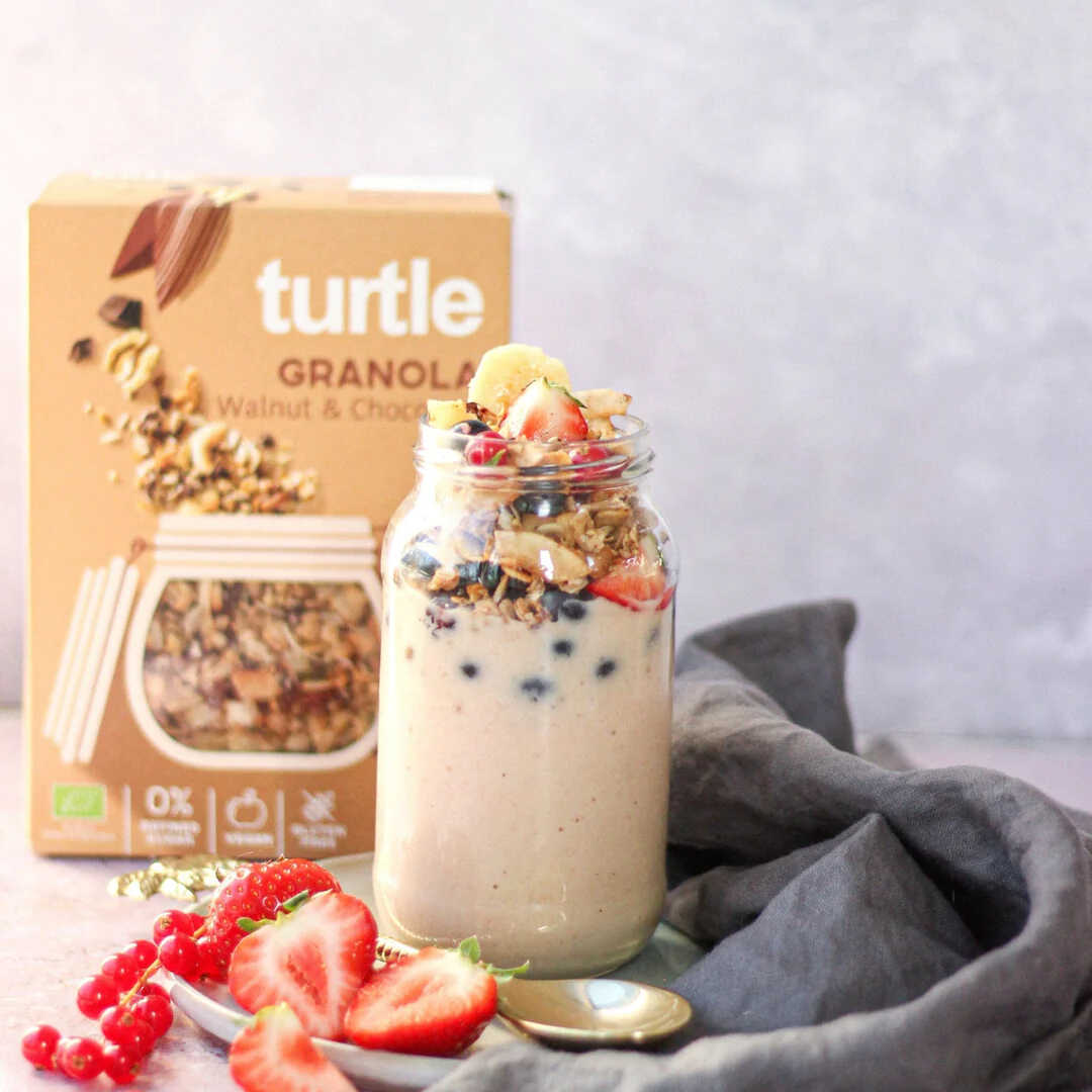 Granola s vlašskými ořechy a čokoládou TURTLE